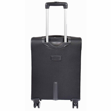 Lightweight Soft Casing Cabin Suitcase 8 Wheel Luggage Travel