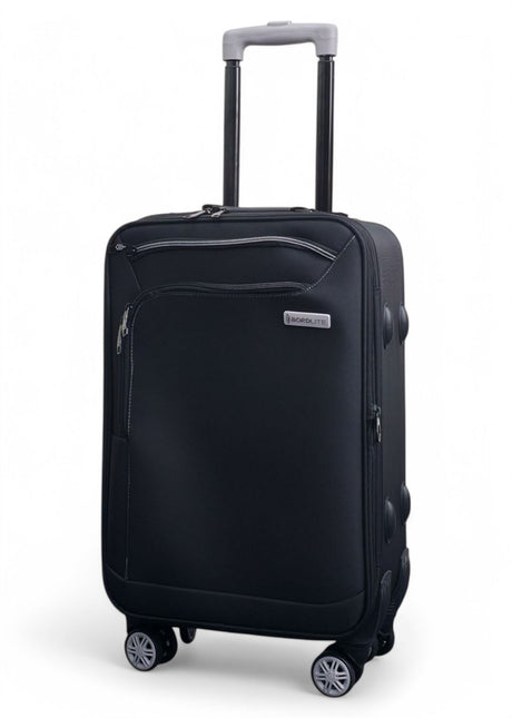 Lightweight Soft Shell 8 Wheels Luggage Travel Cabin Holiday Bags Suitcase Set