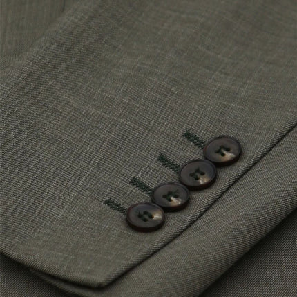 Men's 3 Piece Sage Summer Wedding Tailored Fit Suit