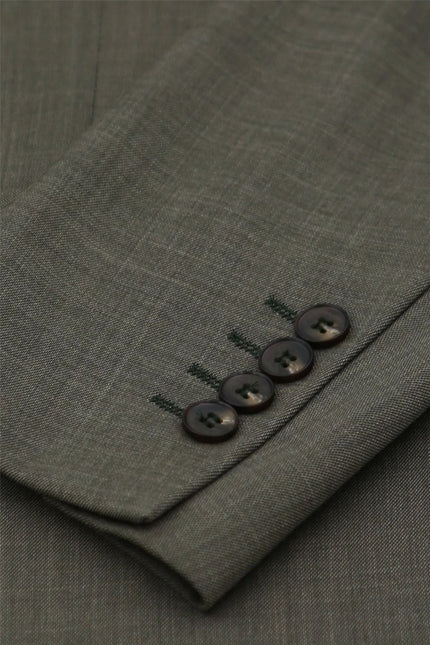 Men's 3 Piece Sage Summer Wedding Tailored Fit Suit