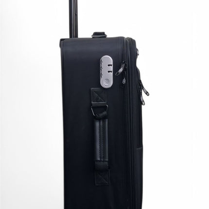 Lightweight Soft Shell 8 Wheels Luggage Travel Cabin Holiday Bags Suitcase Set