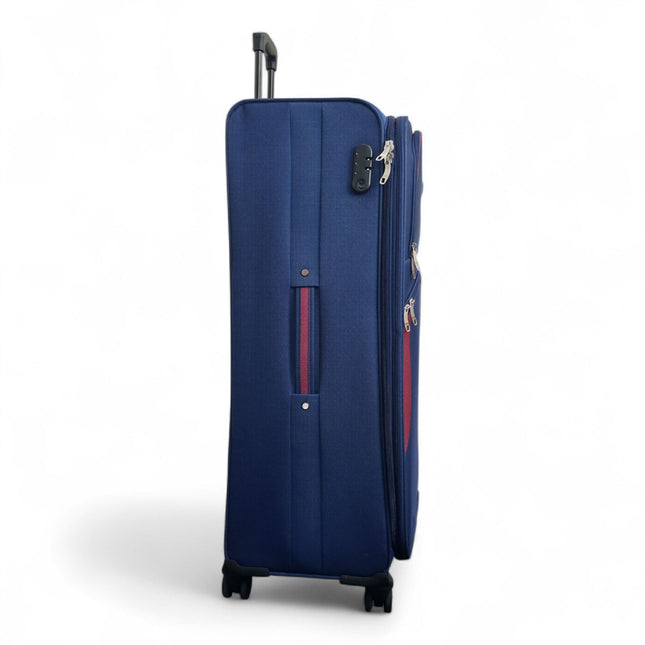 Expandable Soft 8 Wheel Lightweight Suitcase Luggage Travel Bags Set