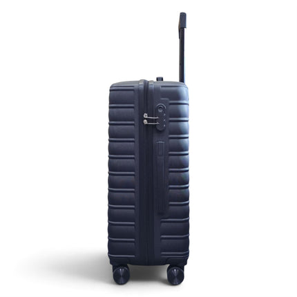 Hardshell Black Suitcase Set Robust 8 Wheel Luggage Cabin Case Bag