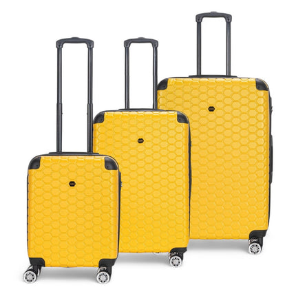 Hard Shell ABS 8 Wheel Luggage Travel Cabin Holiday Bags Suitcase Set