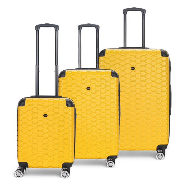 Hard Shell ABS 8 Wheel Luggage Travel Cabin Holiday Bags Suitcase Set