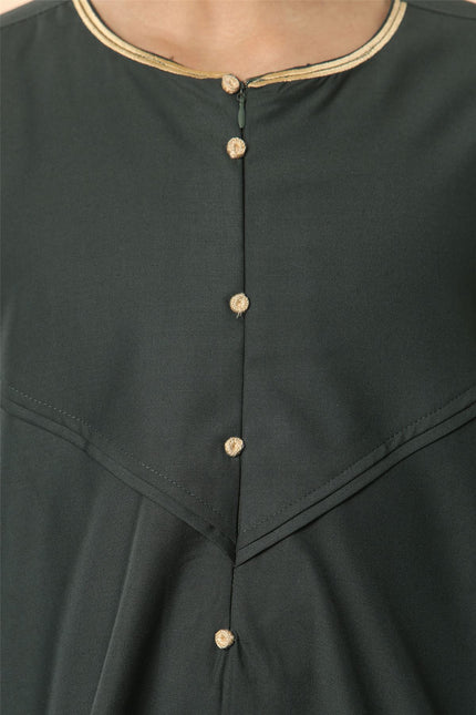 Kid's Boys Green Omani Eid Thobe  Saudi Emirati Jubba Robe