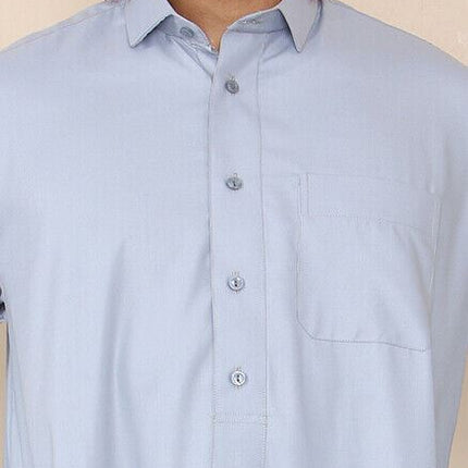 Mens Blue Thobe Jubba Saudi Ramadan Eid Islamic Kaftan Kaudara Arabic Jubbah