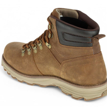 Caterpillar Mens Sire Waterproof Brown Sugar Leather Cat Work Boots