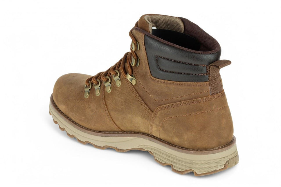 Caterpillar Mens Sire Waterproof Brown Sugar Leather Cat Work Boots