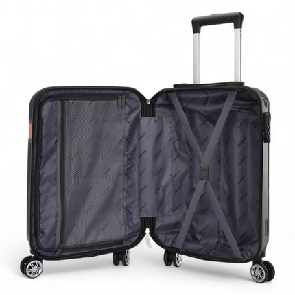 Hard Shell Classic Dual 4 Wheel Luggage Suitcase Set