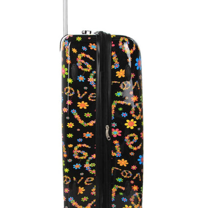Hard Shell Printed Dual 4 Wheel Luggage Suitcase