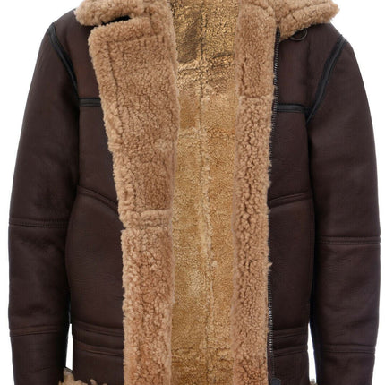 Mens B3 Shearling Sheepskin Aviator Jacket-Gloucester