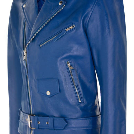 Mens Cow-Hide Black Brando Jacket -Venice