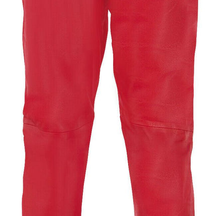 Mens  Leather Jogging Bottoms-Boston