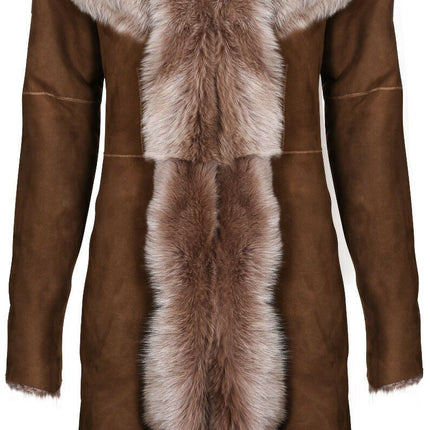 Womens Toscana Sheepskin Suede Trench Coat-Tbilisi