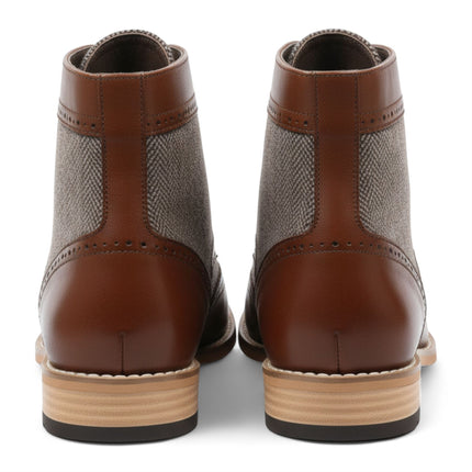 Men's Brown Wingtip Brogue Ankle Dress Chukka Boots