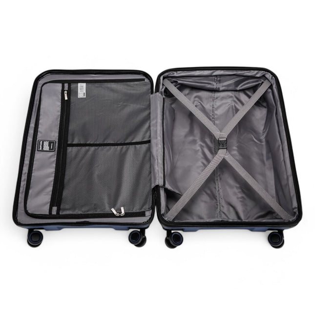 Expandable Hard Shell PP 8 Wheel Luggage Travel Cabin Holiday Bags Suitcase Set