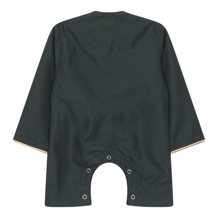 Baby Boys Omani Eid Green Thobe  Saudi Emirati Jubba Robe Romper