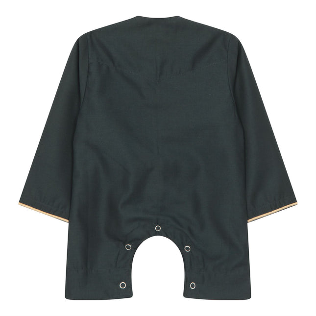 Baby Boys Omani Eid Green Thobe  Saudi Emirati Jubba Robe Romper