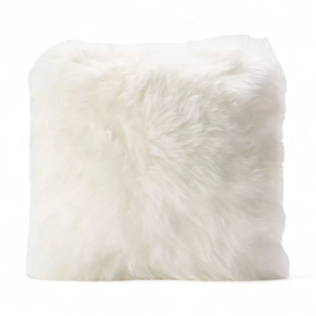 Genuine Sheepskin Ivory  40x40cm Real Wool Single Sided Cushion
