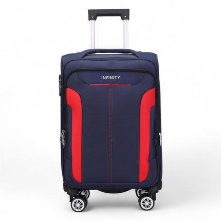 Soft Cabin Suitcase 36.5 x 23.5 x 58 cm Nylon 900D Suitable Integrated Lock for Easyjet, Ryanair, Wizzair