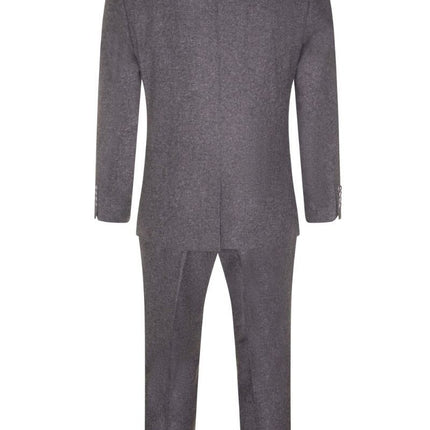 Mens 3 Piece Grey Wool Tweed Vintage Retro Suit