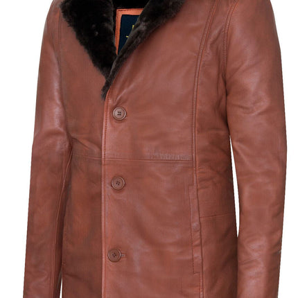Men's Reefer Leather Blazer Jacket`- Pablo