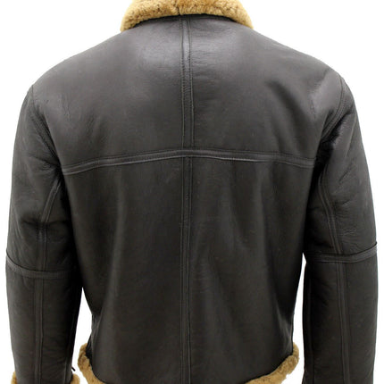 Mens RAF Sheepskin Leather Aviator Jacket-Colchester