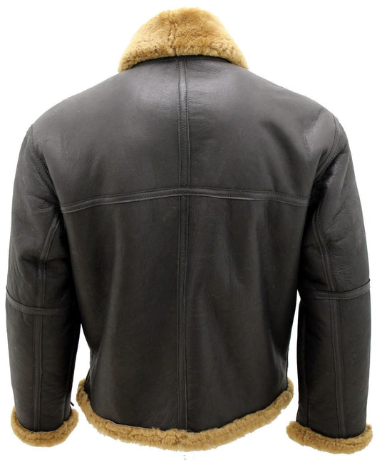 Mens RAF Sheepskin Leather Aviator Jacket-Colchester