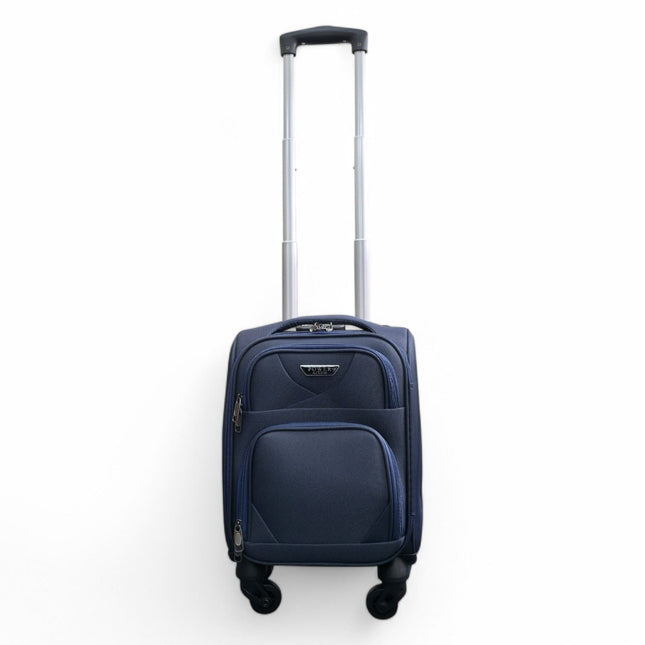 Soft Shell Lightweight Nylon Suitcase Set 4 Wheel Travel Case Holiday Bags