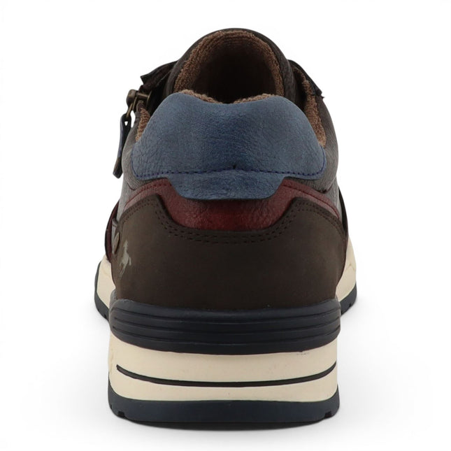 Mustang Men's Brown Faux Leather Trainer Sneaker Shoes - M0281006