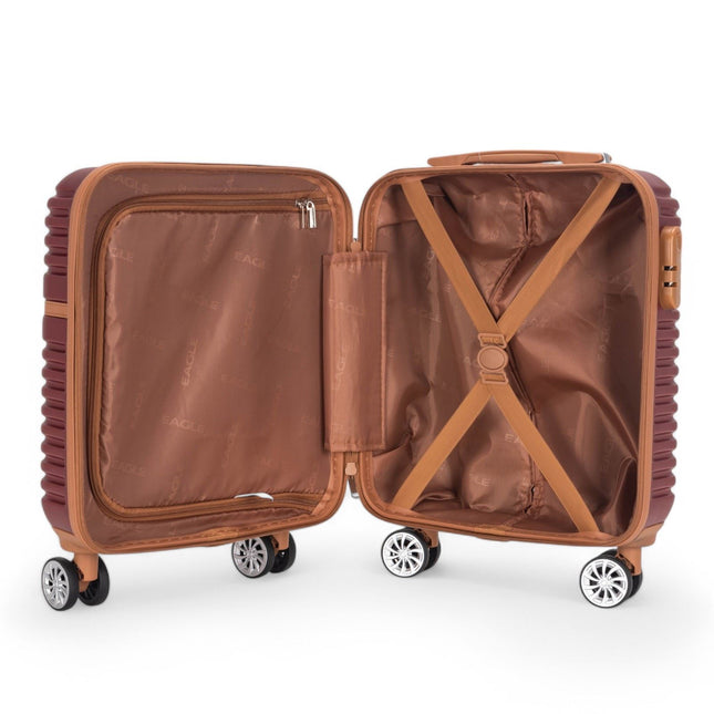 Strong ABS Hardshell Cabin Suitcase 56 x 45 x 25 cm Luggage Suitable for British Airways
