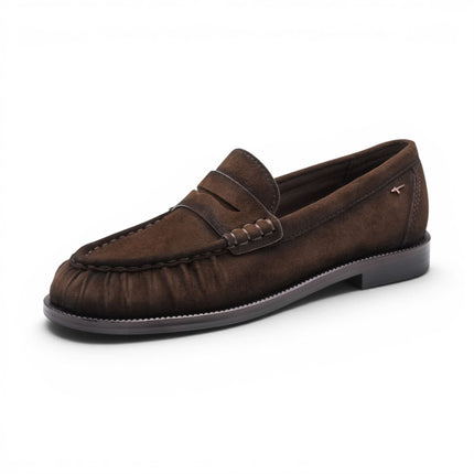 Tamaris Women's Brown Leather Loafer Casual Shoes - 24251-47