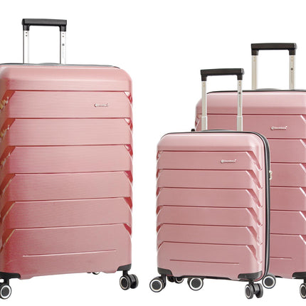 Dual 4 Wheel Hard Shell Strong Luggage Suitcase