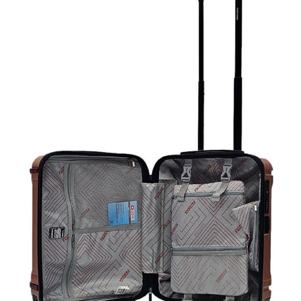 Hard Shell Cabin Suitcase 4 Wheel Luggage Travel Bag