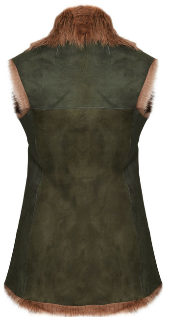 Women's Toscana Sheepskin Long Gilet-Sorocaba