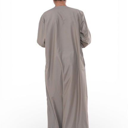 Kids Boys Eid Beige Moroccan Thobe Robe Djellaba Ramadan Eid Jubba- K-HM10