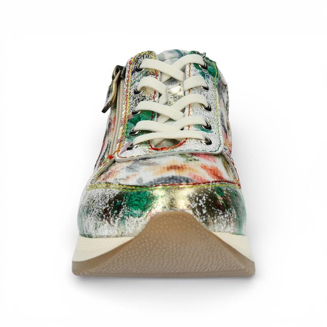 Laura Vita Women's Gycmo 58 Floral Leather Trainers Sneaker Shoes