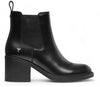 Windsorsmith Womens Black Classic Leather Platform Ankle Chelsea Boots - Varsity