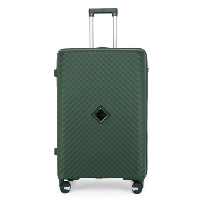Dual 4 Wheel Robust Lightweight TSA Hard Shell Suitcase Luggage Travel Bags Set