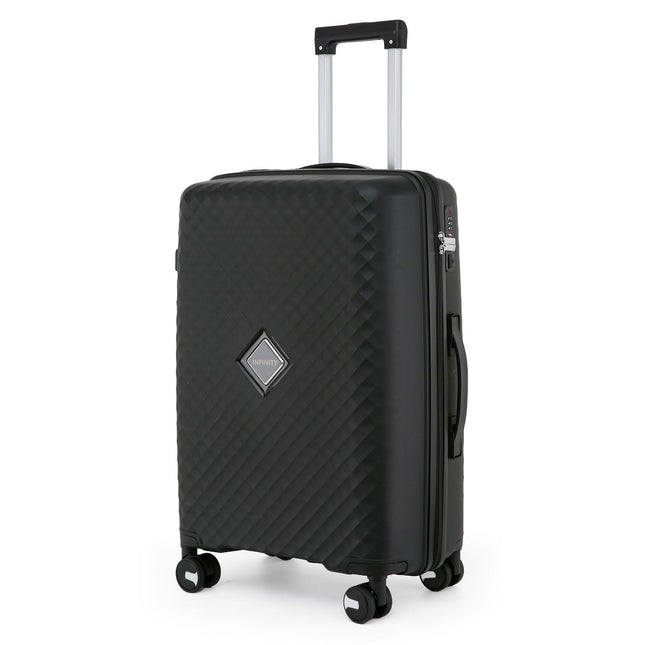 Dual 4 Wheel Robust Lightweight TSA Hard Shell Suitcase Luggage Travel Bags Set