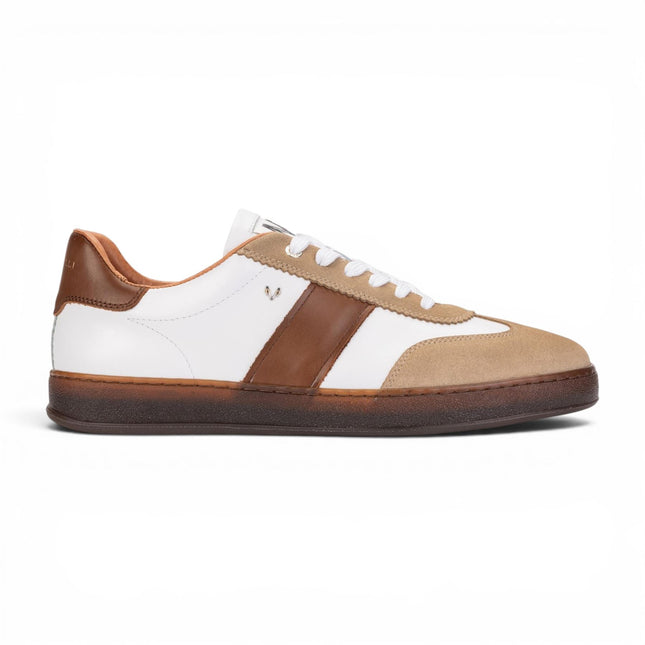 Martinelli Men's Brown Leather Sneakers Trainer Shoes - Seaford