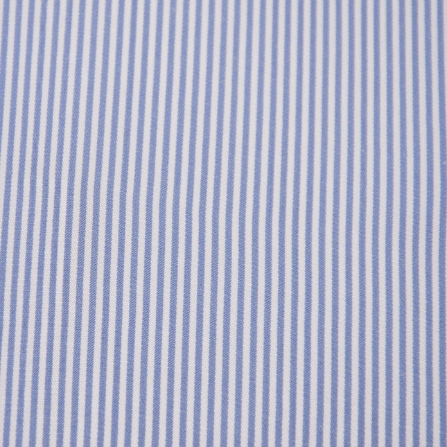 Mens Peaky Blinders Removable Collar Nehru Light Blue Striped Collarless Shirt