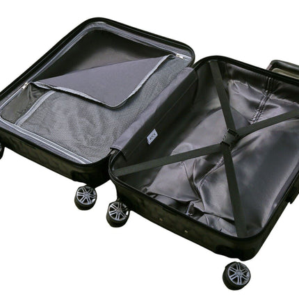 Hard Shell Suitcase 8 Wheel Luggage Trolley Case Holiday Travel Bag