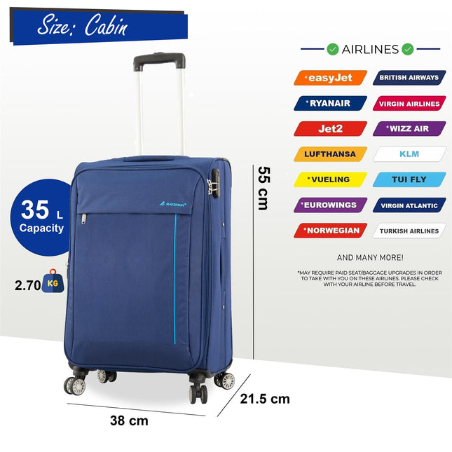 Lightweight Soft Casing Travel Luggage Suitcases