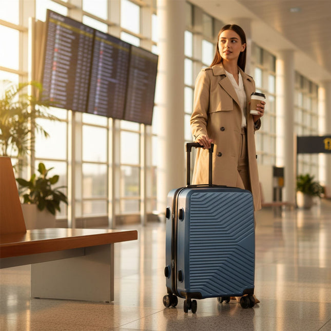 Hard Shell Cabin  48 x 37 x 20 cm Luggage Suitcase Suitable for Easyjet, Ryanair