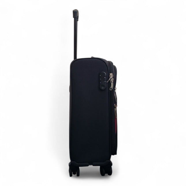 Soft Shell Cabin  48 x 37 x 20 cm Secure Travel Luggage Suitcase Suitable for Easyjet, Ryanair