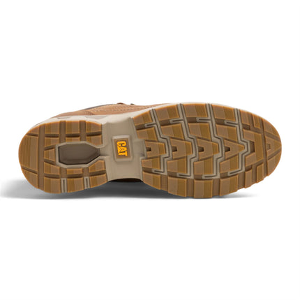 Caterpillar (CAT) Men's Bronze Brown Leather Water-Resistant Hiking Shoes - Pursue Hiker Lo