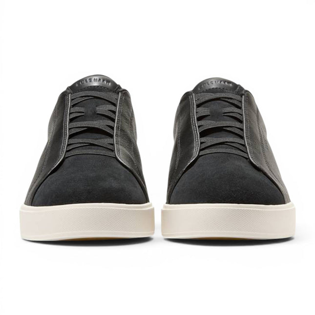 Cole Haan Men's GrandPro Luxe Mile Trainer Black Suede Sneakers - C44434