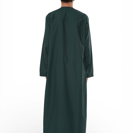 Kids Boys Eid Green Moroccan Jubba Robe Djellaba Ramadan Eid Thobe - K-HM11